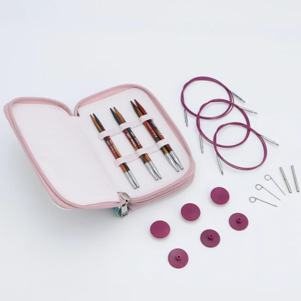 KnitPro Symfonie 2 Interchangeable Circular Needle Set, Starter Set, 13 cm