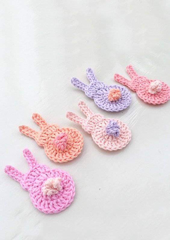 Sweet crocheted Easter bunnies