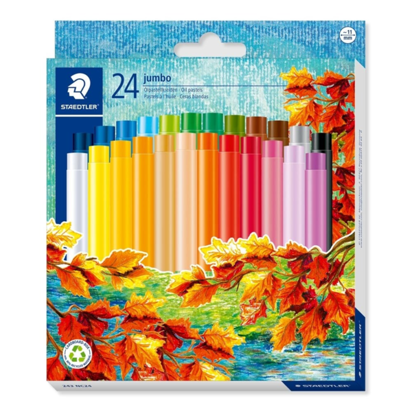 STAEDTLER Noris Club jumbo Oil pastel colours, 24 pcs