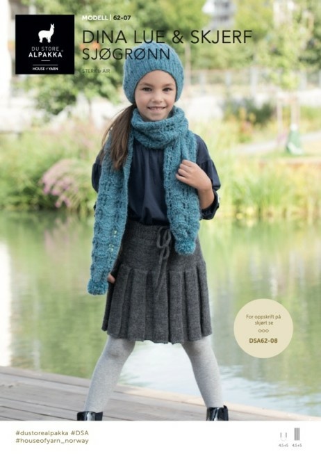 DSA62-07 Your hat &amp; scarf - Sea green