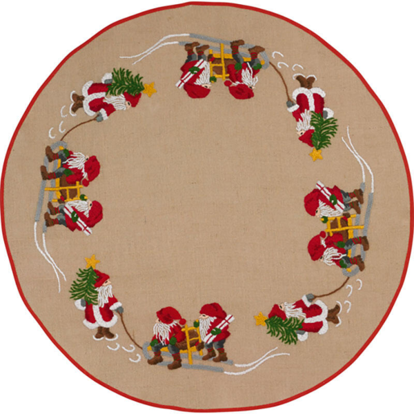 Christmas tree carpet Embroidery kit Sleigh ride