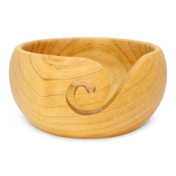 HobbyArts Yarn bowl Pine wood Tall