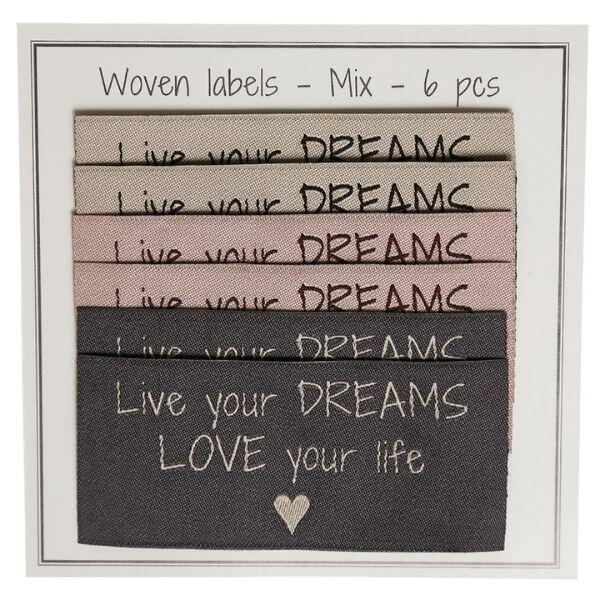 Go Handmad Woven Labels, 65 x 30, 6 stk.