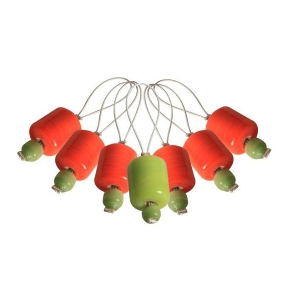 KnitPro ZOONI Stitch Markers Orange Lily, 7 pcs