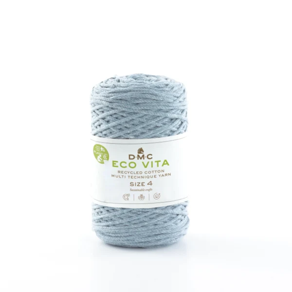 DMC Eco Vita 4 Yarn Unicolor 07 Light denim blue