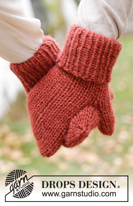 226-27 Friendship Mittens by DROPS Design