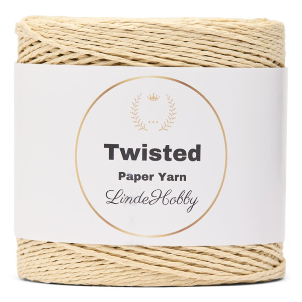 LindeHobby Twisted Paper Yarn 02 Light Beige