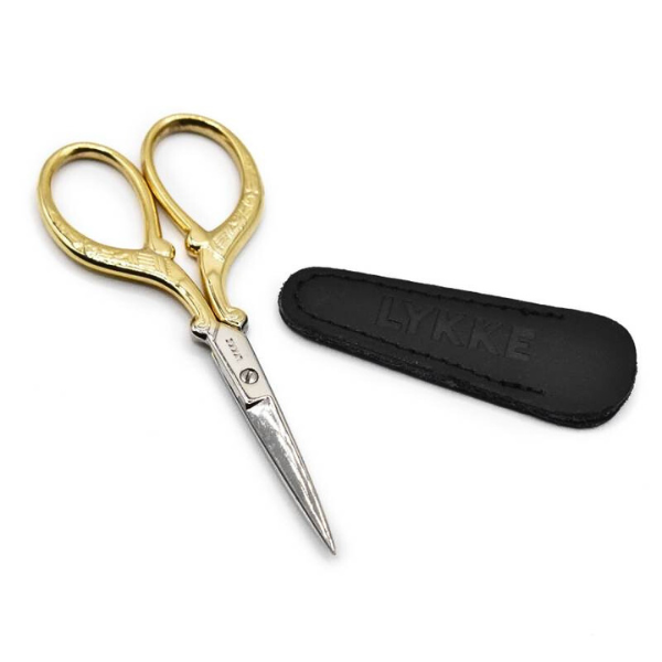 LYKKE Scissors, Gold, 9.5 cm