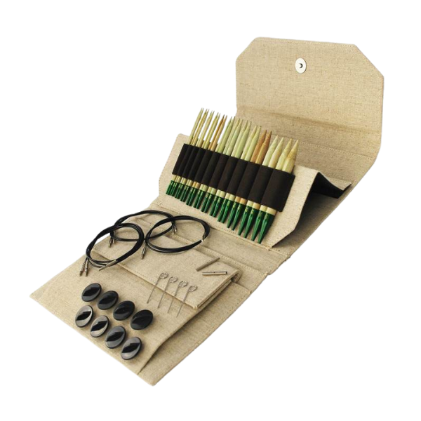 LYKKE Interchangeable Circular Needle Set Grove, Beige, 13 cm