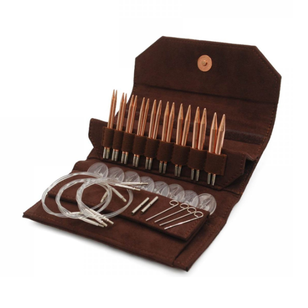 LYKKE Interchangeable Circular Needle Set Cypra, Brown, 9 cm