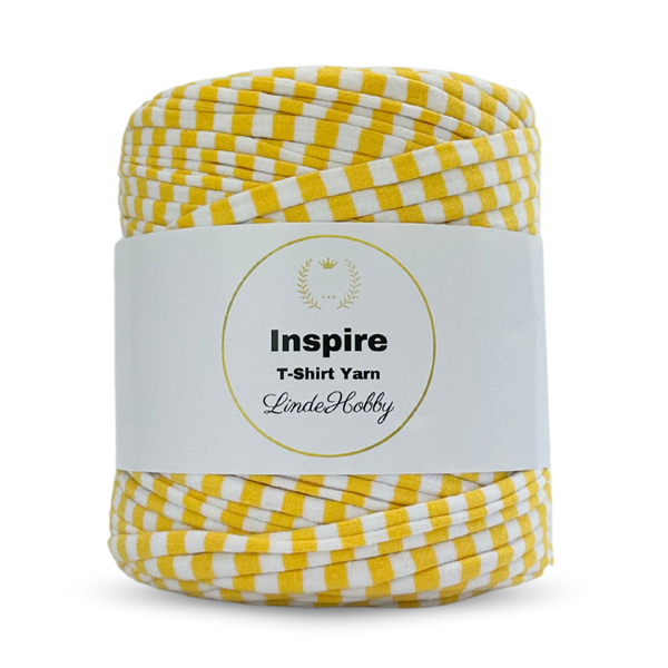 LindeHobby Inspire Print 33 White and yellow striped