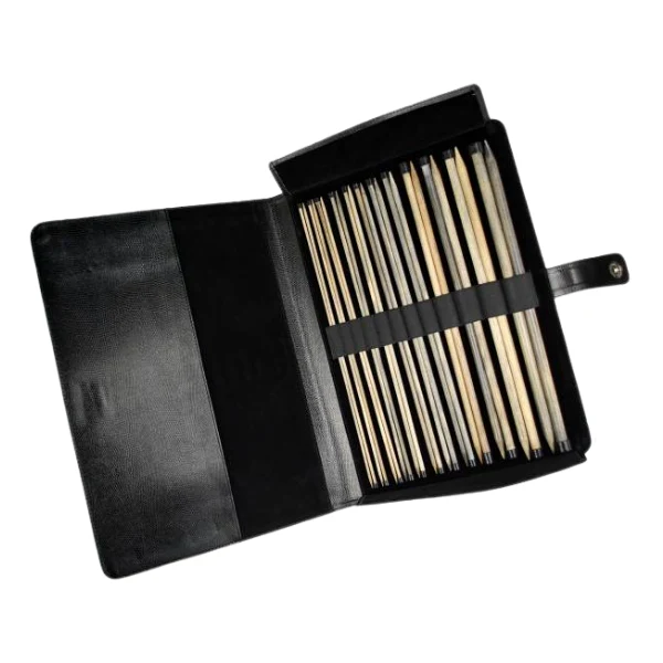LYKKE Driftwood Single Point Needle Set, Black, 35 cm