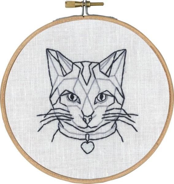 Embroidery Kit Cat in Line with 5810/13
