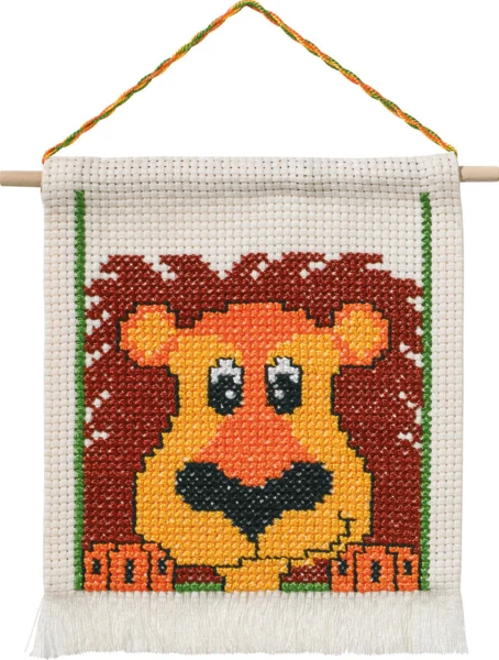 Embroidery Kit MFK Lion M5119/18 16x18 cm / 6.3x7.09 in