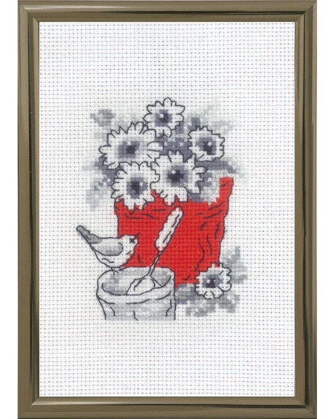 Embroidery Kit Jar R5794 10 x 15 cm / 4 x 6 in
