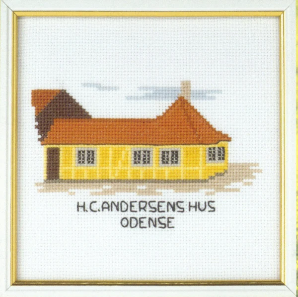 Embroidery Kit H.C. Andersen House 15 x 15 cm / 5.91 x 5.91 in