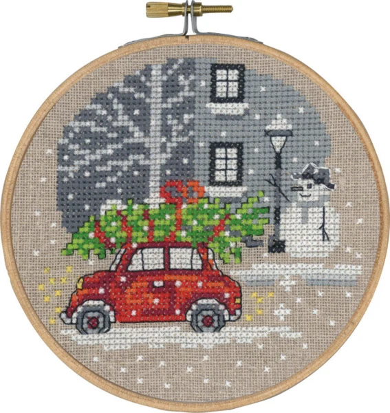 Embroidery Kit Red Fiat M 5810/13 13 Ø / 5.12 in dia.