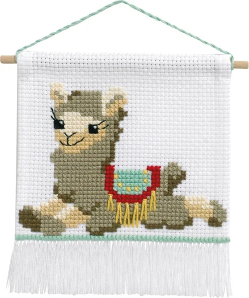Embroidery Kit MFK Lama M5119/18 16 x 18 cm / 6.30 x 7.09 in