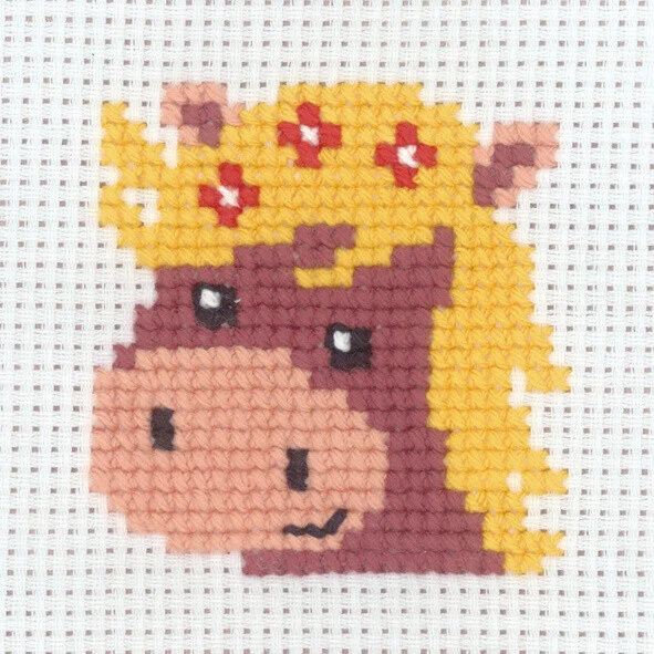 Embroidery Kit Horse 8 x 8 cm / 3.15 x 3.15 in
