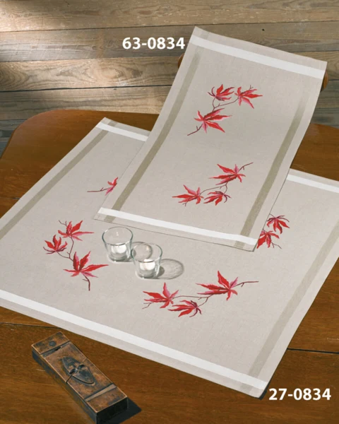 Embroidery Kit Japanese Maple 80 x 80 cm / 31 x 31 in