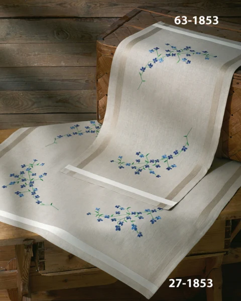 Embroidery Kit Lobelia 80 x 80 cm / 31 in x 31 in