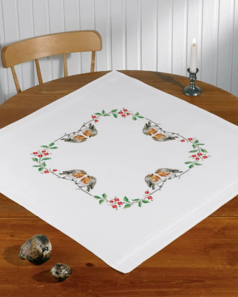 Embroidery Kit Birds 80 x 80 cm / 31 x 31 in