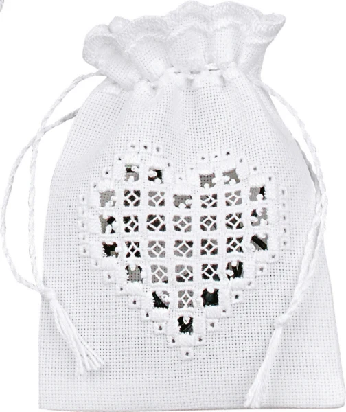Embroidery Kit Heart Stitch 10 x 15 cm / 3.94 x 5.91 in