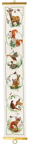 Embroidery Kit Woodland Animals 16 x 95 cm / 6.30 x 37.40 in B5159/16