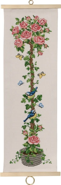Embroidery Kit Standard Rose B5159/20 20 x 62 cm / 7.87 x 24.41 in
