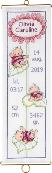 Embroidery Kit Olivia w/B5188/14 14 x 45 cm / 6 x 18 in