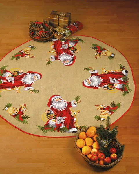 Embroidery Kit Santa's Animals Ø 170 cm / 67 in dia.