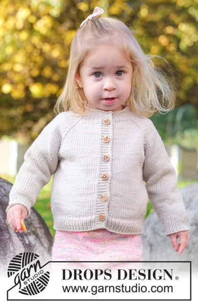 49-14 Gentle Day Cardigan by DROPS Design
