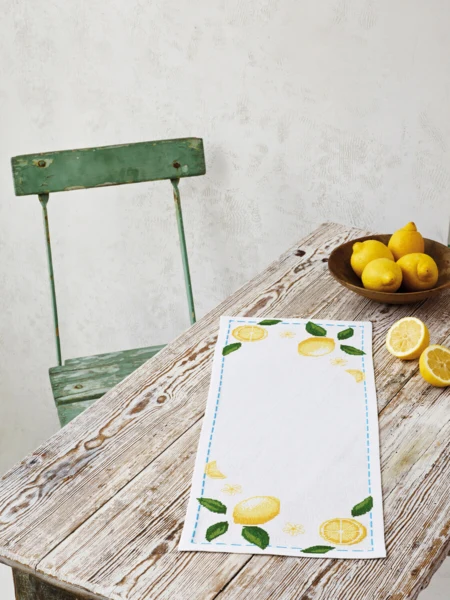 Embroidery Kit Limone 25 cm x 61 cm / 9.84 in x 24.02 in