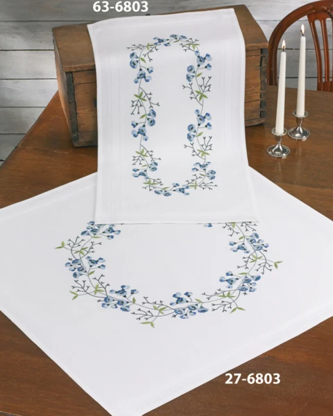 Embroidery Kit Bluebells 40 x 80 cm / 15.75 x 31.50 in