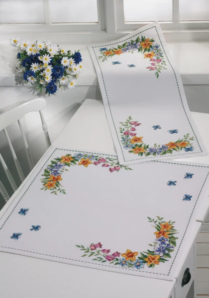 Embroidery Kit Spring 34 x 89 cm / 13.39 x 35.04 in