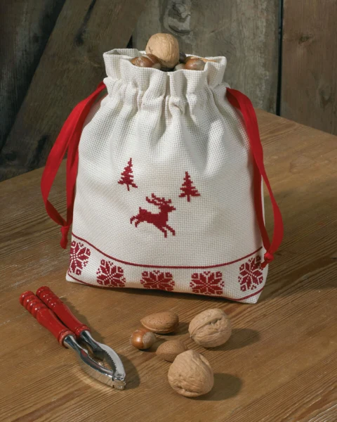 Embroidery Kit Nut Sack 24 x 24 cm / 9.45 x 9.45 in