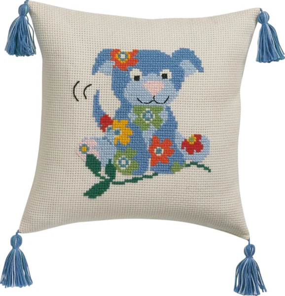Embroidery Kit Dog 30 x 30 cm / 11.81 x 11.81 in