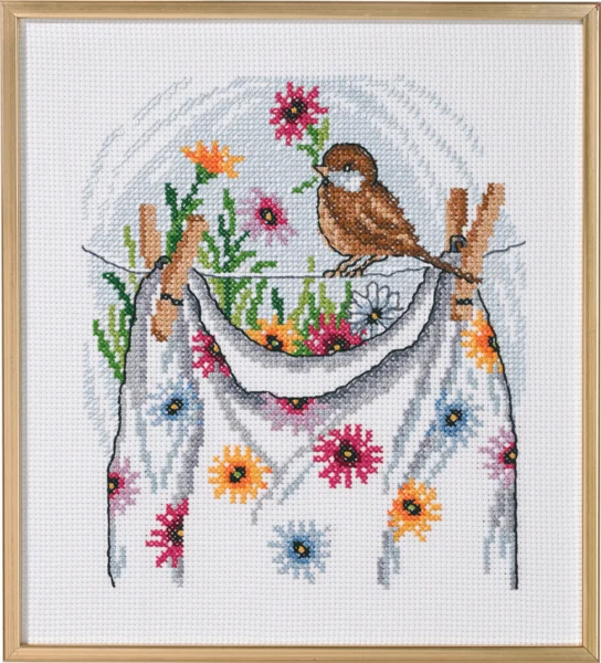 Embroidery Kit Laundry R5721 33 x 37 cm / 13 x 15 in