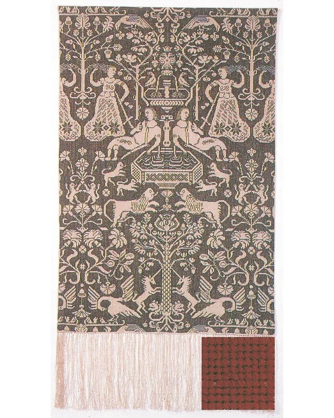 Embroidery Kit Partition red 85 x 147 cm / 33.46 x 57.87 in