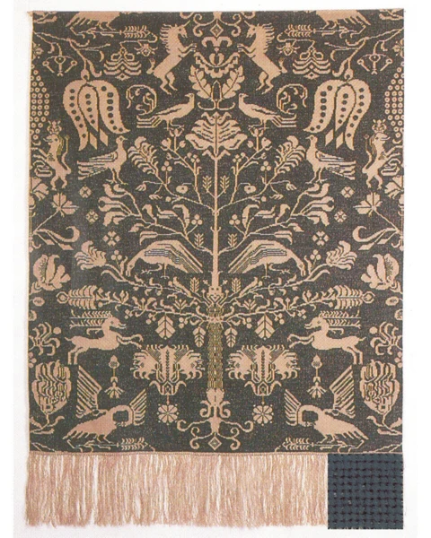 Embroidery Kit Room Divider Blue 101 x 140 cm / 40 x 55 in