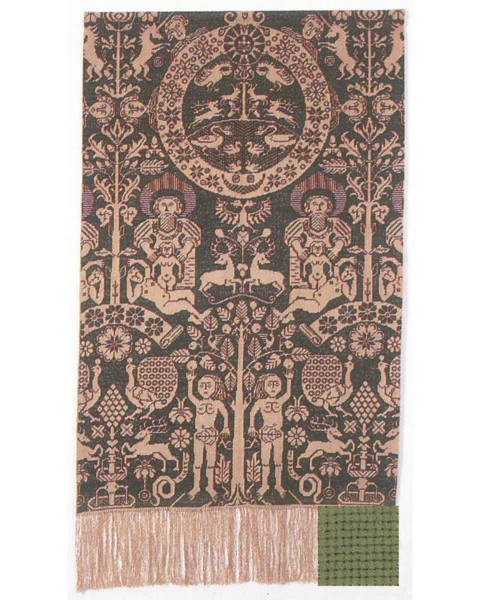 Embroidery Kit Beidewand light green 82 x 146 cm / 32.28 x 57.48 in