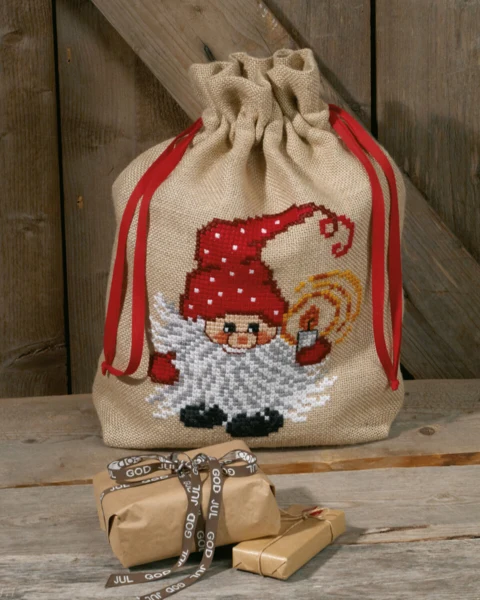 Embroidery Kit Elf with light 39 x 55 cm / 15.35 x 21.65 in