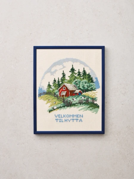 Embroidery Kit Cabin R5791 20 x 25 cm / 8 x 10 in