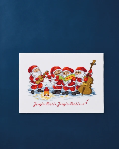 Embroidery Kit Gnome Orchestra 34 x 24 cm / 13 x 9 in