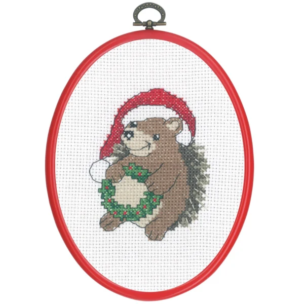 Christmas Hedgehog 13x18 cm