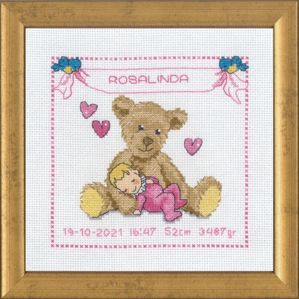 Embroidery Kit Rosalinda R5500 19 x 19 cm / 7.48 x 7.48 in