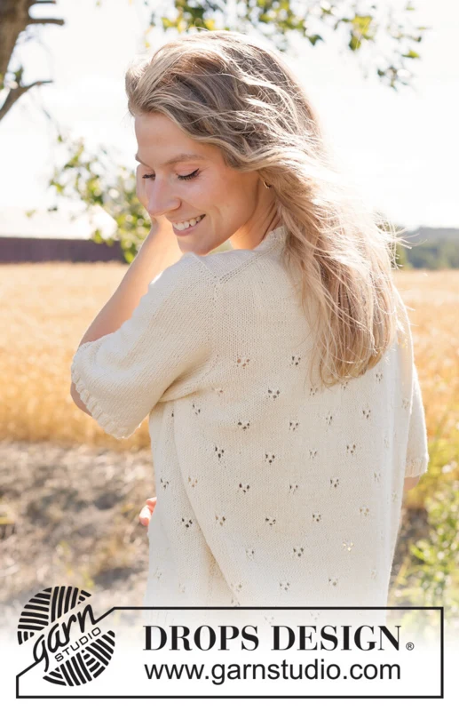 268-16 Spring Dawn Top by DROPS Design