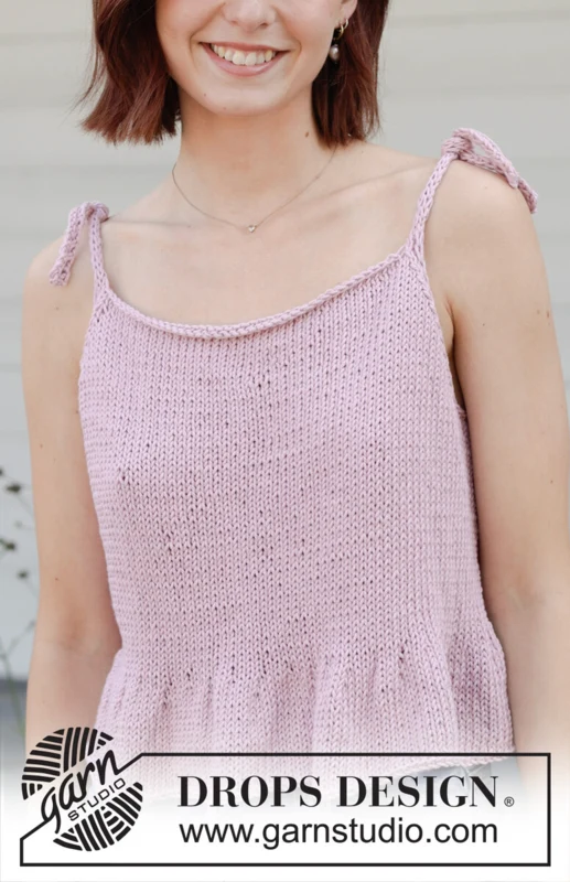 257-8 Dancing Darling Top by DROPS Design