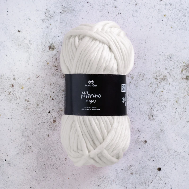Svarta Fåret Merino Mega 12 Natural white