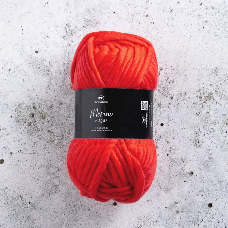 Svarta Fåret Merino Mega 15 Red flag